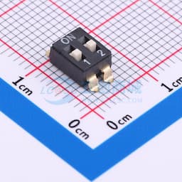 2.54mm间距 2位贴片高柄 双排IC型贴片 拨码开关缩略图