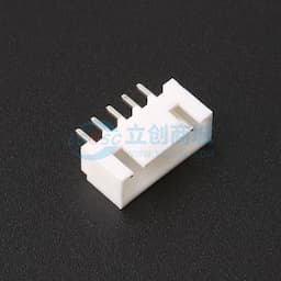 【插件】白色 2.54-5P直针带扣 白色不耐温缩略图
