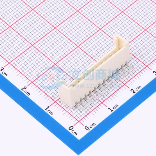 【插件】米色 1x12P 间距:2mm 弯插 系列:HY实物图