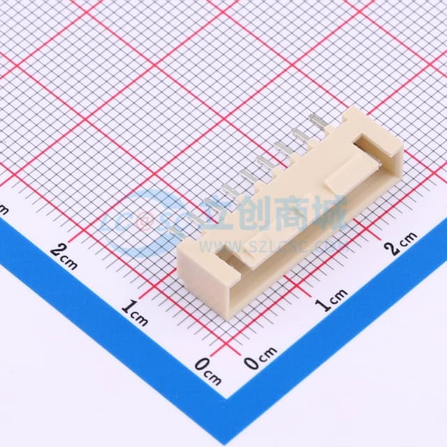 【插件】米色 2.54-9P直针带扣 米色实物图