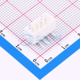 【插件】白色 2.54-4P弯针带扣 白色不耐温缩略图