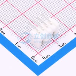 【插件】白色 2.54-4P弯针带扣 白色不耐温缩略图