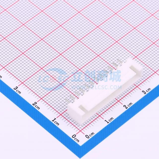 【插件】白色 2.54-12P直针带扣 白色不耐温实物图