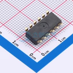 2.54mm间距 6位 贴片高柄 DSIC黑色 拨码开关缩略图