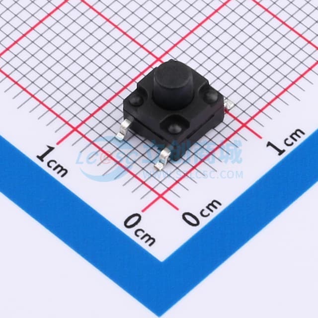 轻触开关6*6*6.5防水开关 贴片160GF 编带实物图