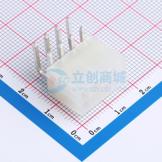 2x4P 间距:4.2mm 弯插 系列:Mini-Fit(MX 4.2)实物图