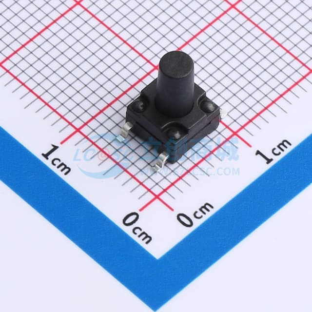 轻触开关6*6*9.5防水 贴片160GF 袋装实物图