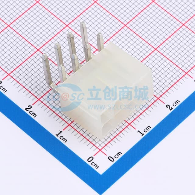 2x4P 间距:4.2mm 弯插 系列:Mini-Fit(MX 4.2)实物图