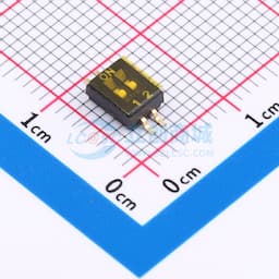 间距1.27mm 平拨,凹槽式 2位拨码开关缩略图