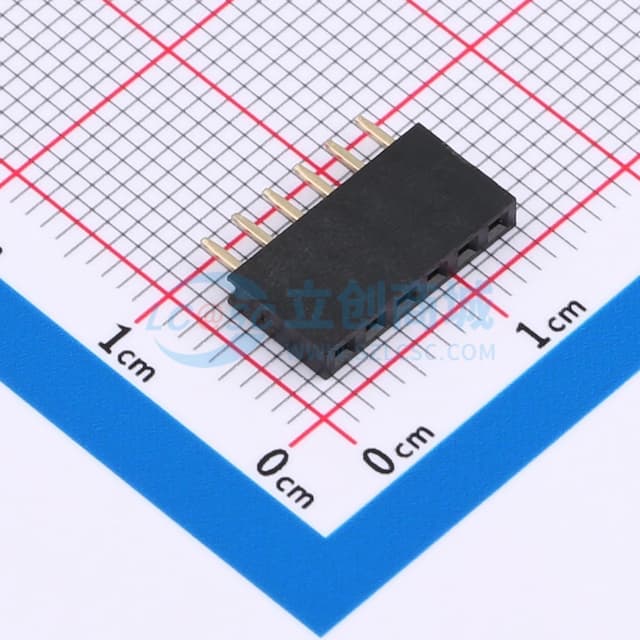 【插件】1x6P 间距:2mm 直插实物图