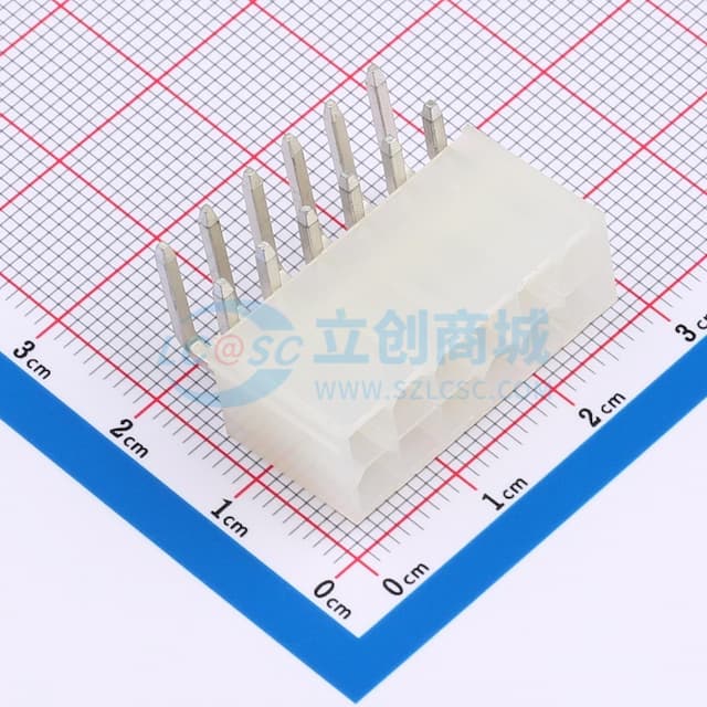 2x6P 间距:4.2mm 弯插 系列:Mini-Fit(MX 4.2)实物图