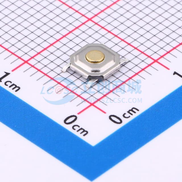5.1x5.1x1.5mm 立贴 轻触开关 铜头实物图