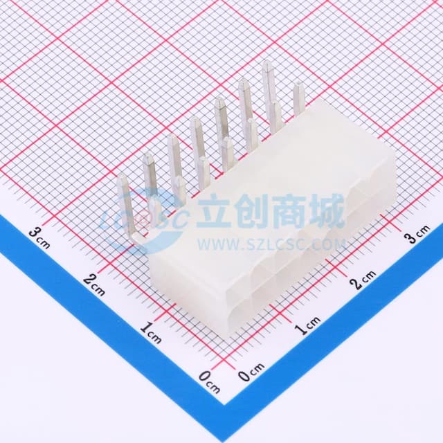2x7P 间距:4.2mm 弯插 系列:Mini-Fit(MX 4.2)实物图