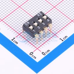 间距2.54mm 4位高推 拨码开关 插件缩略图