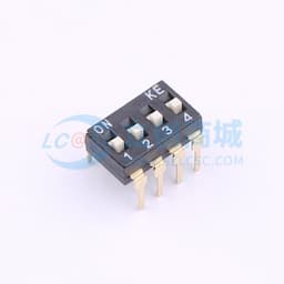 间距2.54mm 4位高推 拨码开关 插件缩略图
