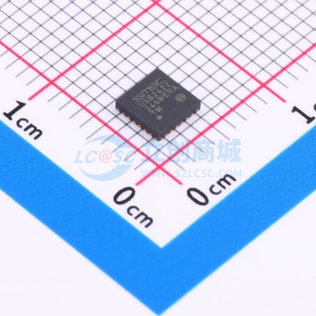 USB2422 2端口USB 2.0高速集线器控制器实物图