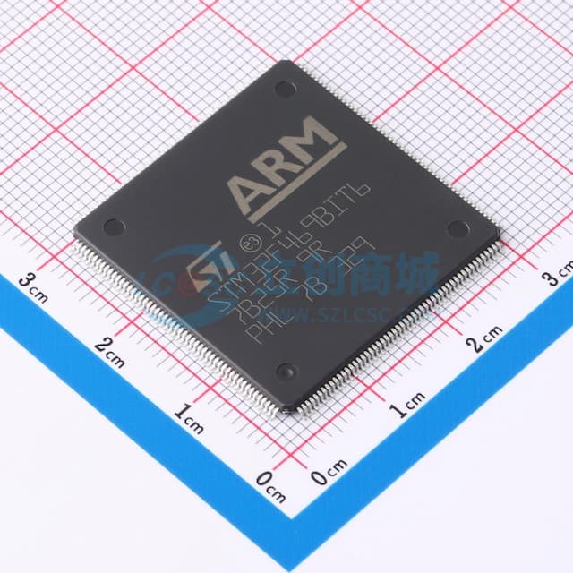 带DSP和FPU的高性能高级系列ARM Cortex-M4 MCU，具有2 MB Flash、180 MHz CPU、ART加速器、Chrom-ART加速器、TFT、带SDRAM的FMC、双QSPI、TFT和MIPI-DSI实物图