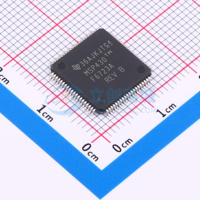 具有 2 个 Σ-Δ ADC、LCD、实时时钟、64KB 闪存和 4KB RAM 的单相位计量 SoC实物图