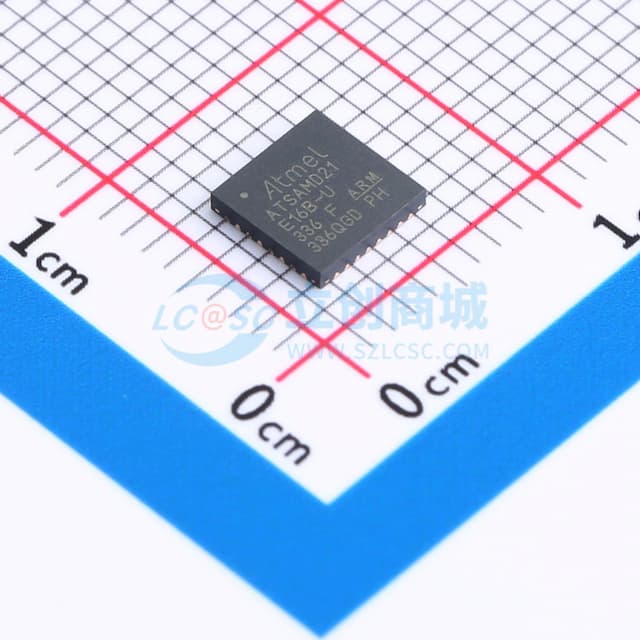 ATSAMD21E16B-MU实物图