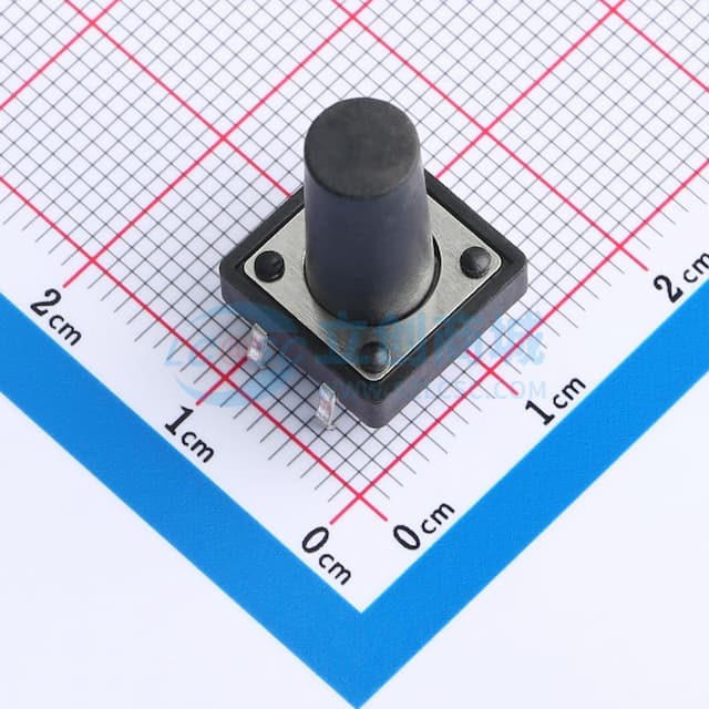 轻触开关12*12*17 插脚环保(500/袋)实物图
