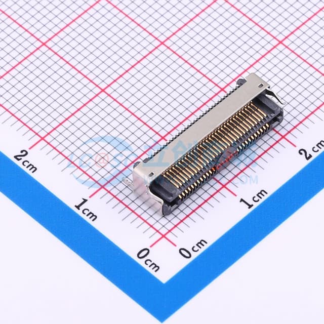 间距:0.5mm PIN:60P 立贴实物图
