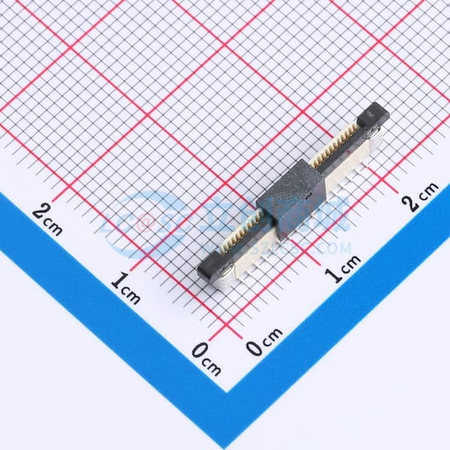 抽屉式 单侧触点/垂直 P数:34P 间距:0.5mm实物图