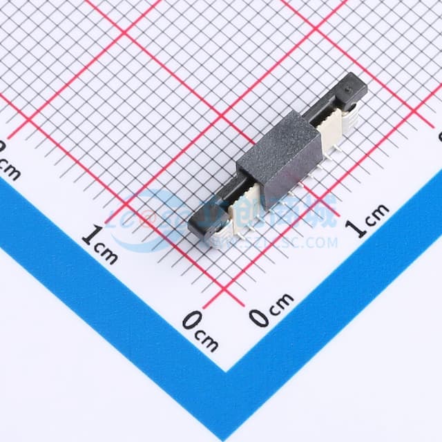 抽屉式 单侧触点/垂直 P数:22P 间距:0.5mm实物图