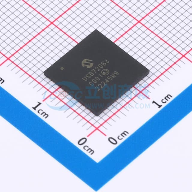 Microchip 6端口 USB 3.2 Gen 2 控制器集线器实物图