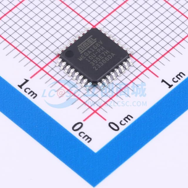 ATMEGA168V-10AUR实物图