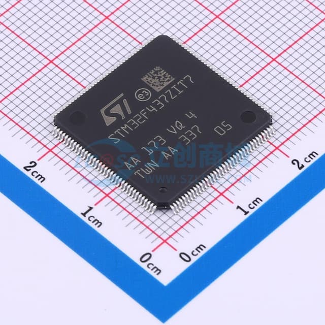 带DSP和FPU的高性能高级系列ARM Cortex-M4 MCU，具有2 MB Flash、180 MHz CPU、ART加速器、Chrom-ART加速器、TFT、带SDRAM的FMC和硬件加密实物图