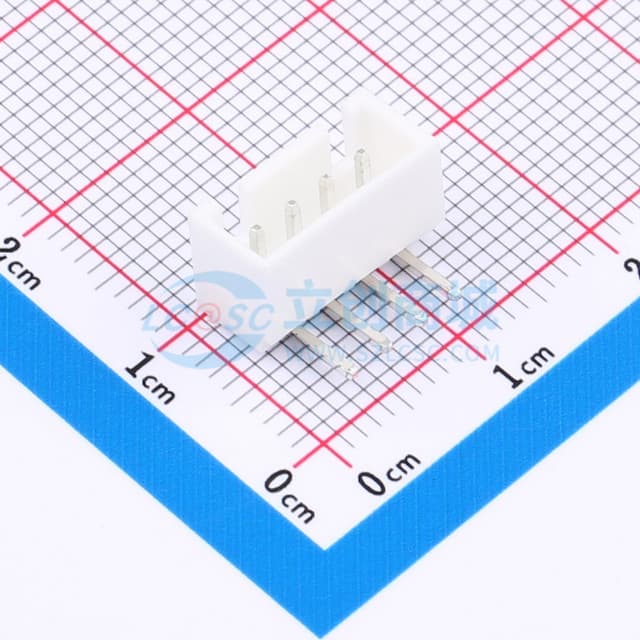 1x4P 间距:2.5mm 弯插实物图