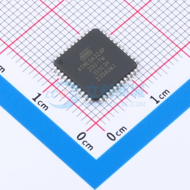 ATMEGA324P-20AUR实物图