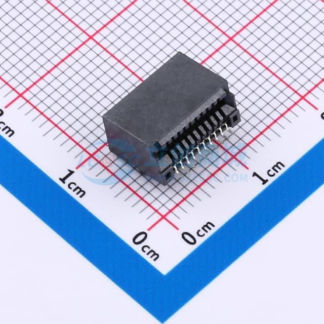 0.8mm P数:20P实物图