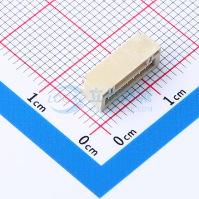 1x7P 间距:1.25mm 卧贴实物图