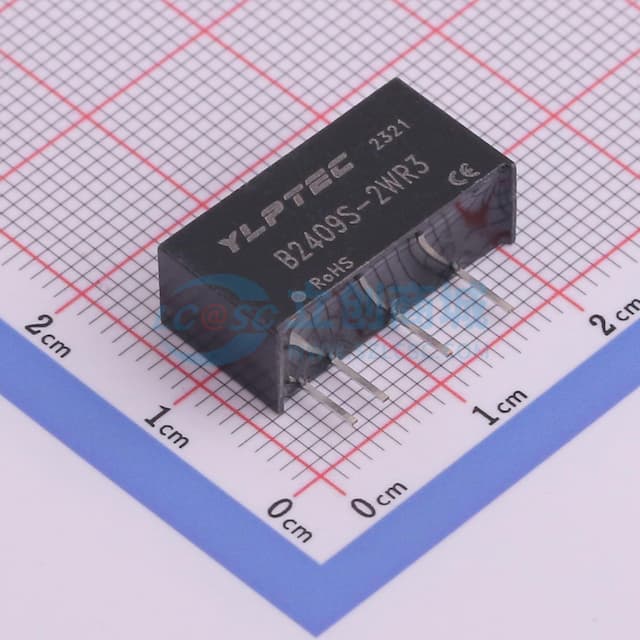 【插件】 2W定电压输入隔离非稳压单路输出DC/DC电源模块实物图