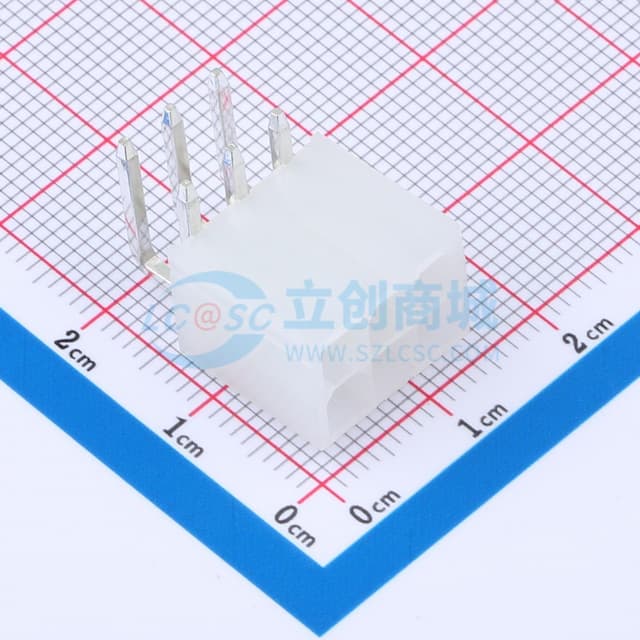 2x3P 间距:4.2mm 弯插实物图