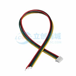 DEALON(德艺隆) ZH1.5 端子线UL1007#28 红/黑 /绿/黄 单头镀锡 L=200mm 4P LNN150-100728-200-4P缩略图