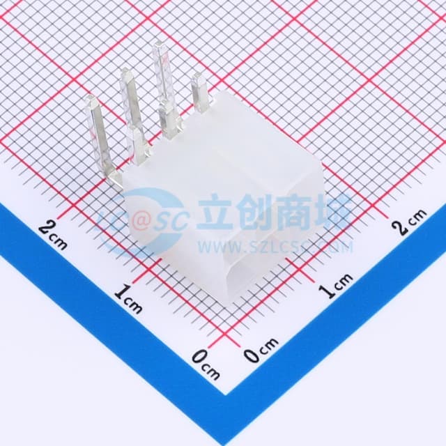 透明 2x3P 间距:4.2mm 弯插 系列:Mini-Fit(MX 4.2)实物图