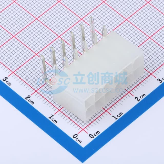2x6P 间距:4.2mm 弯插实物图