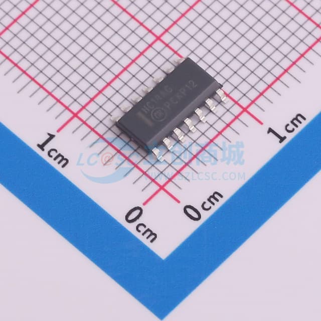 六路施密特触发反相器实物图