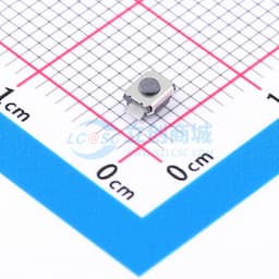 新两脚小龟直按/平脚/1.5H/250gf/黑底黑钮/带柱/不接地/编带缩略图