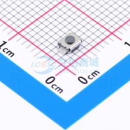 新两脚小龟直按/平脚/1.5H/250gf/黑底黑钮/无柱/不接地/编带缩略图