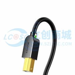 SAMZHE(山泽)USB2.0高速打印机数据线AM/BM方口USB 黑色 3米 SD-30C缩略图