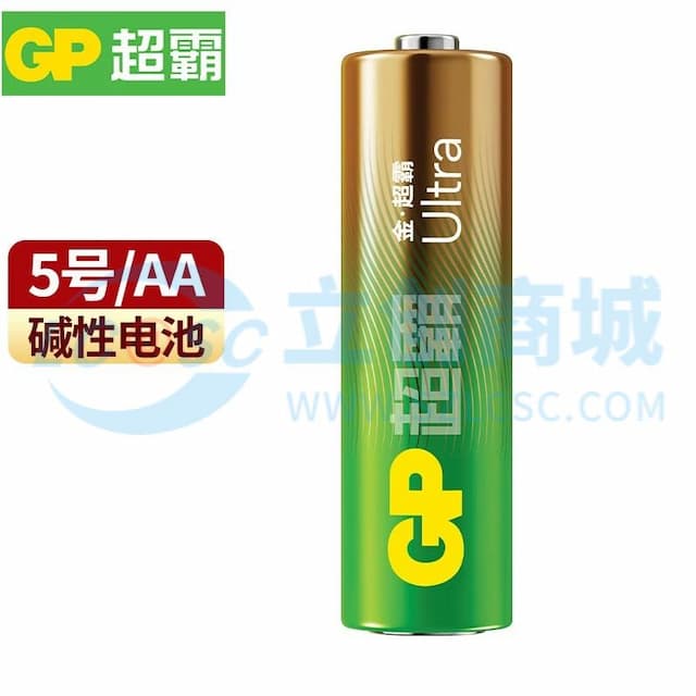 GP(超霸) 碱性电池 5号 1.5V 5粒/卡实物图