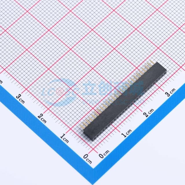 间距:1.27mm 1x26P 直插 【插件】实物图