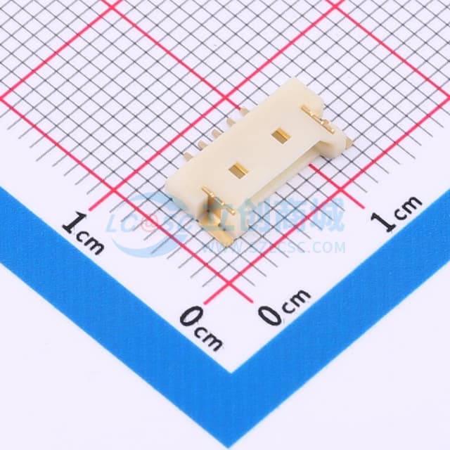 1x5P 间距:1.25mm 卧贴实物图