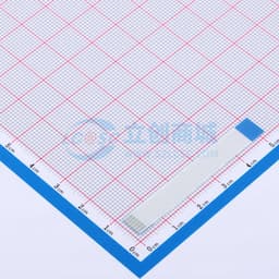 FFC排线 间距1.0mm 6P 总长50mm 反向  金手指3mm 加强板5mm缩略图