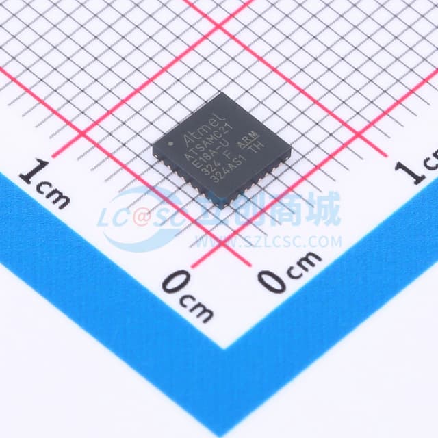 ATSAMC21E18A-MUT实物图