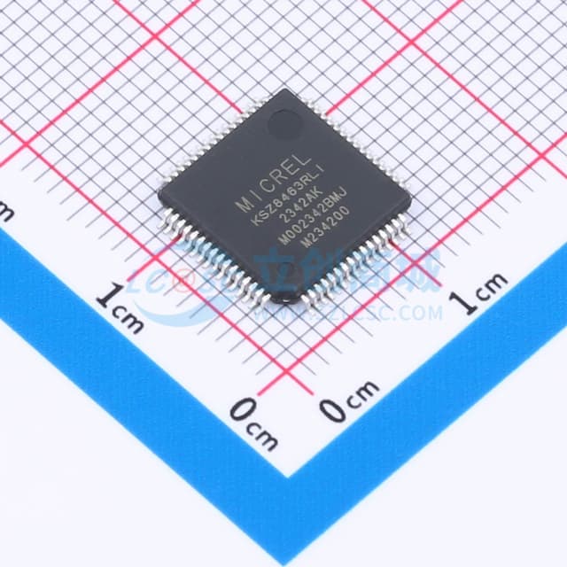 KSZ8463ML/RL/FML/FRL - IEEE 1588 精度时间协议支持的三端口 10/100 管理交换机实物图