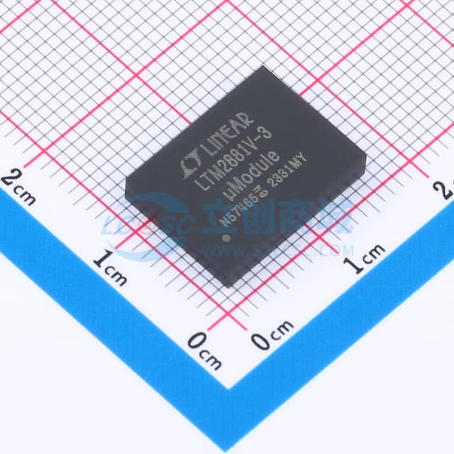 完整的隔离型 RS485 / RS422 uModule 收发器和电源实物图